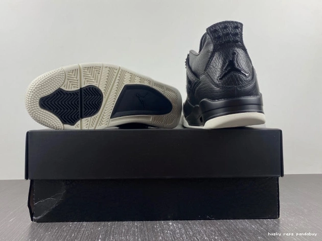 Rep Husky 819139-010 Jordan Hair Black 4 Retro Pony 0713